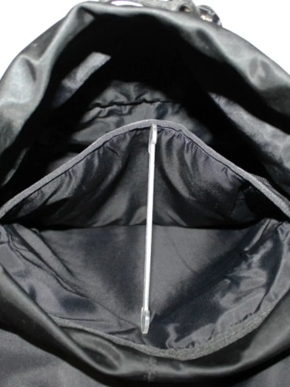 Michael Kors Black Nylon Backpack Logo Strap Buckle Drawstring Travel Bag